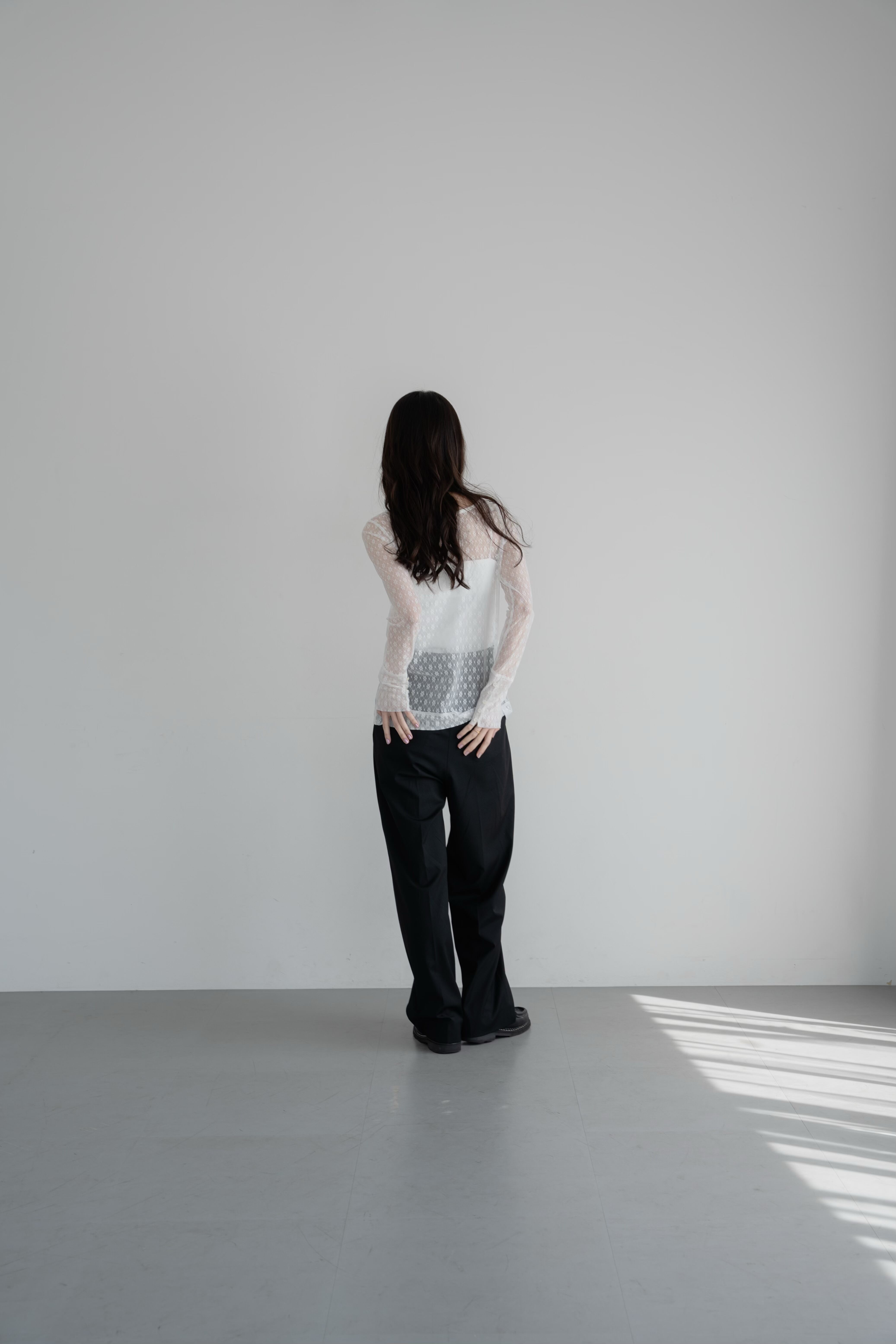 sheer lace shirt | philme