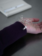 RITSUKO KARITA - Silver Ear Flat Ring :Silver|small article/耳飾りの記憶/Silver925