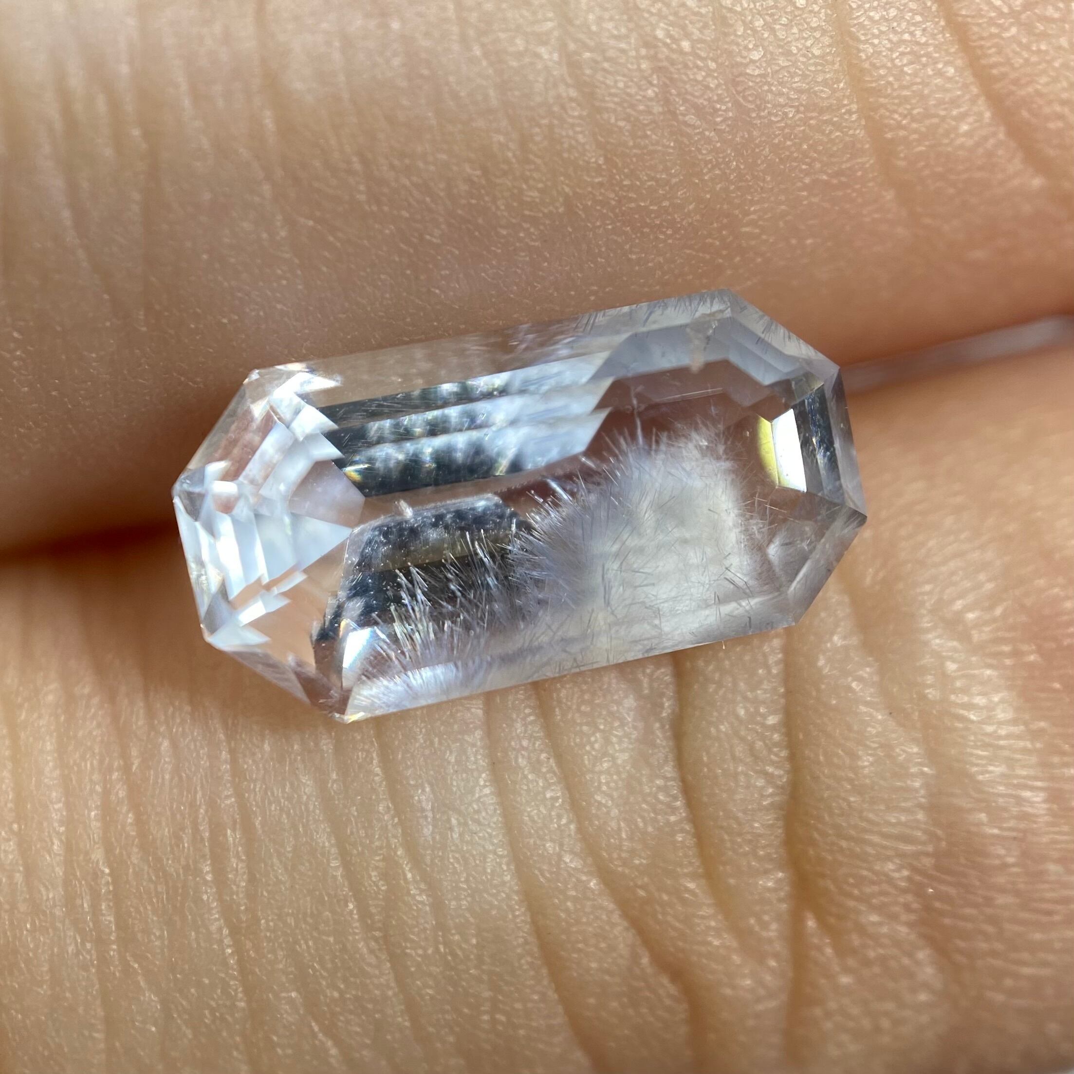 冬景色　デュモルチェライトインクオーツ