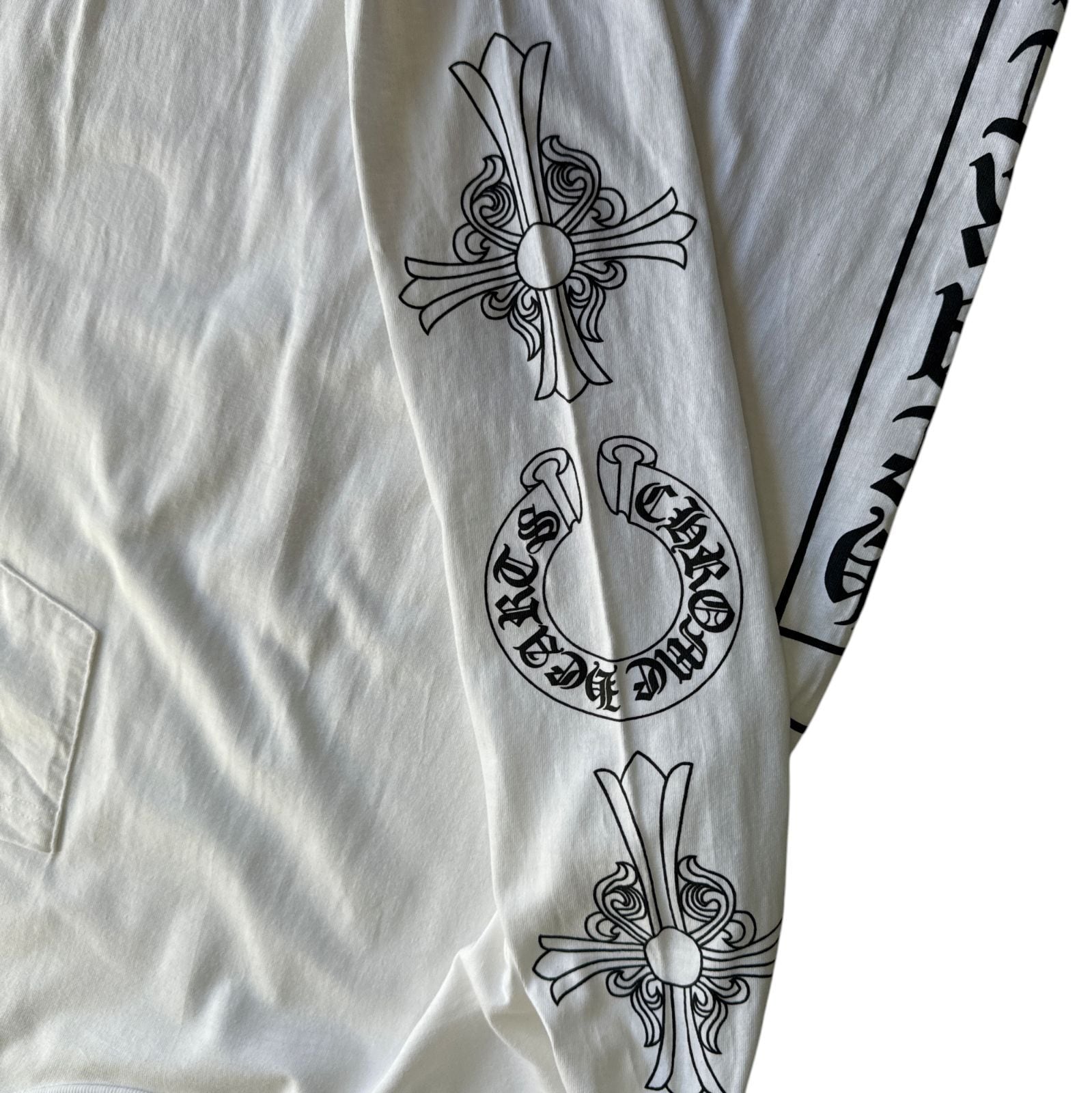 90s-00s OLD CHROME HEARTS Tバー CHクロス ホースシュー ポケット