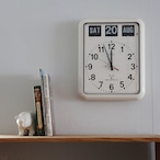Twemco Radio Control Calendar Clock #RC-12A "White" ラジオコントロールカレンダークロック #RC-12A"ホワイト"