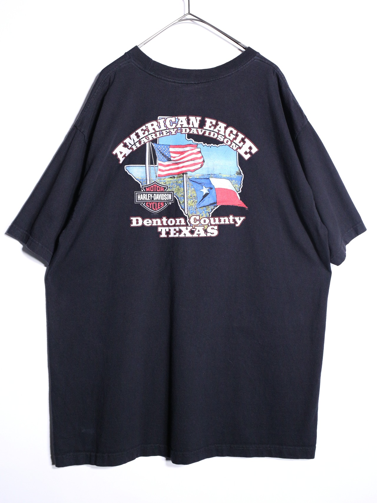 "Harley-Davidson" XXL over silhouette  front and back print tee - 14