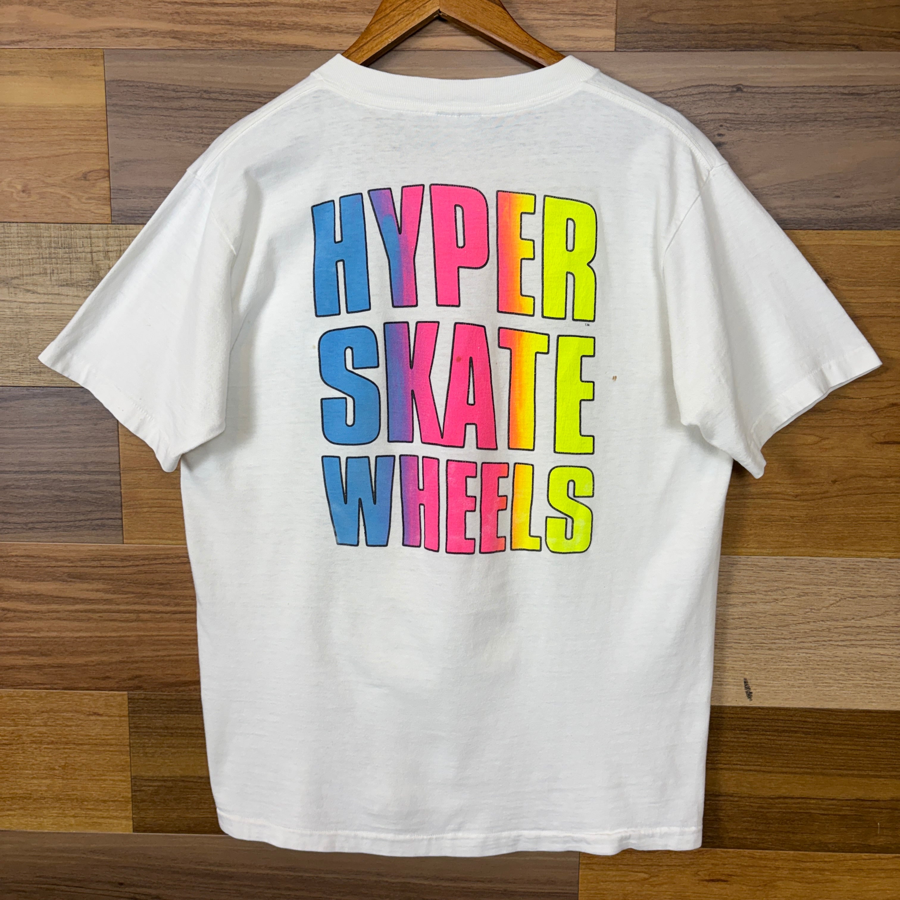 USA製 90s HYPER SKATE WHEELS OLD SKATE オールドスケート T-sh T