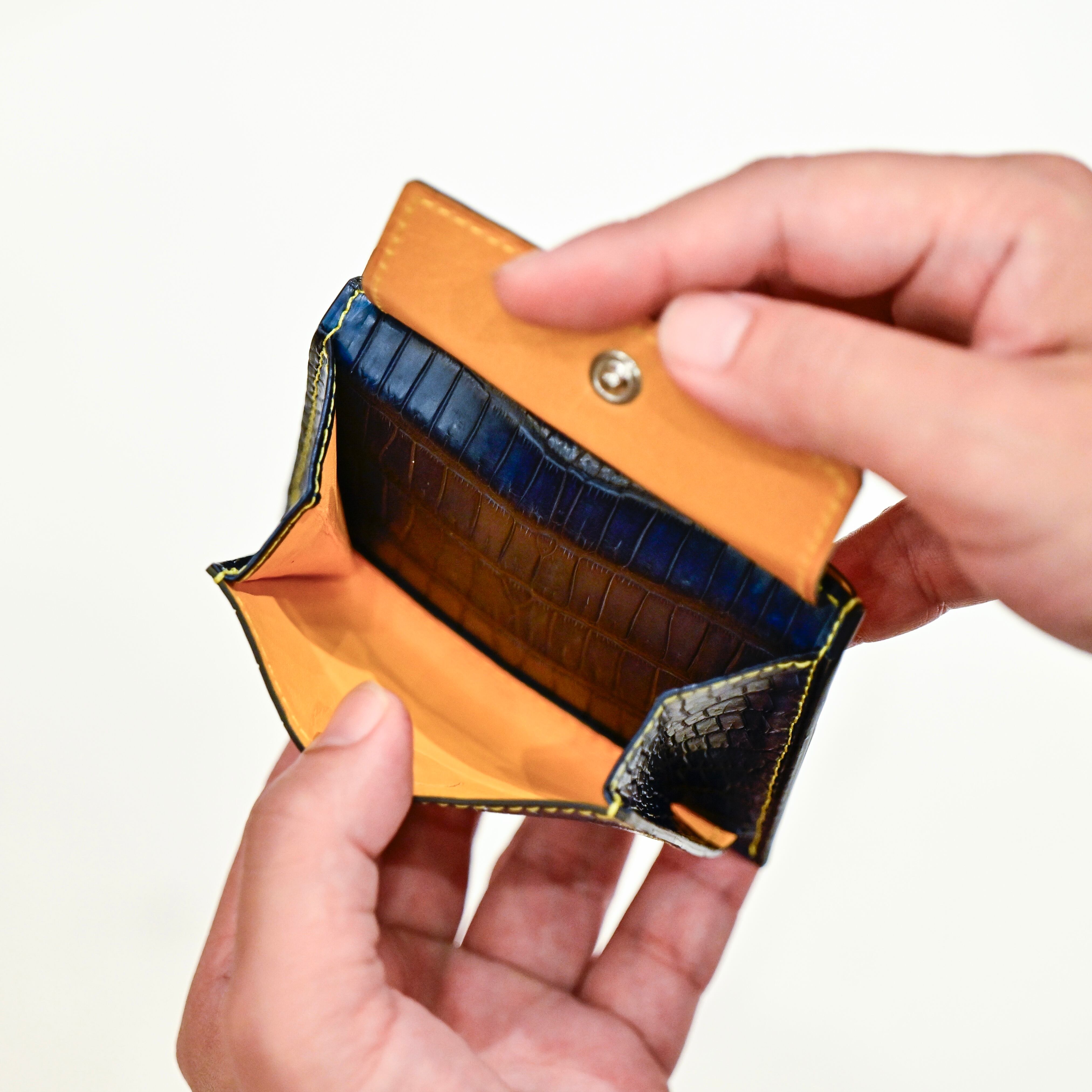 スモールクロコダイル　ミニウォレット 楽天市場】【予約受付中】クロコダイル 財布 ミドルウォレット