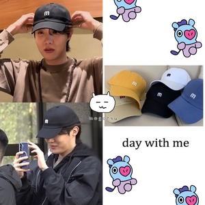 ★BTS ジェイホープ 着用！！【DAY WITH ME】M-embroidered ball cap couple plus size baseball cap