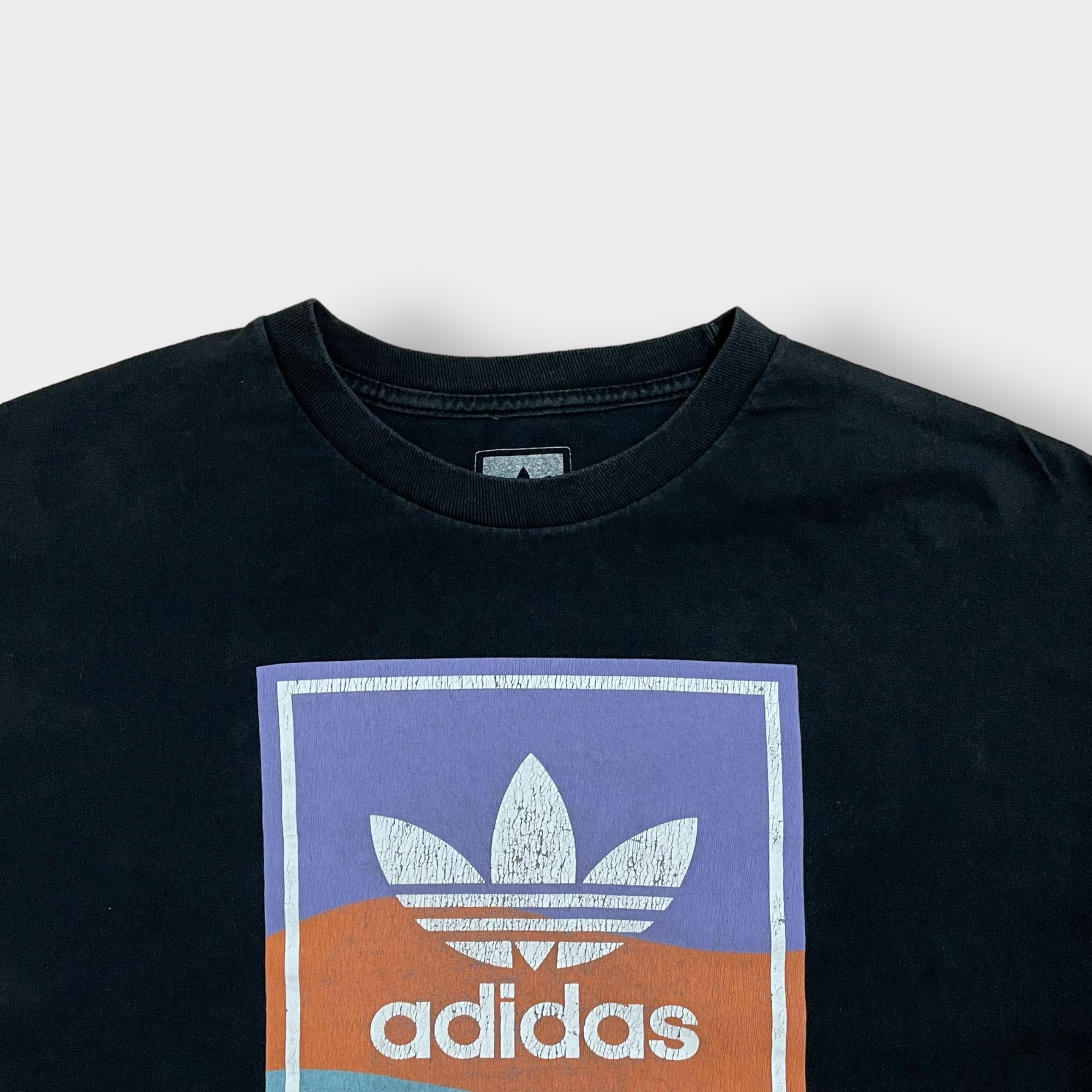 adidas】トレフォイル ロゴ プリント ロンT ロングTシャツ 長袖Tシャツ