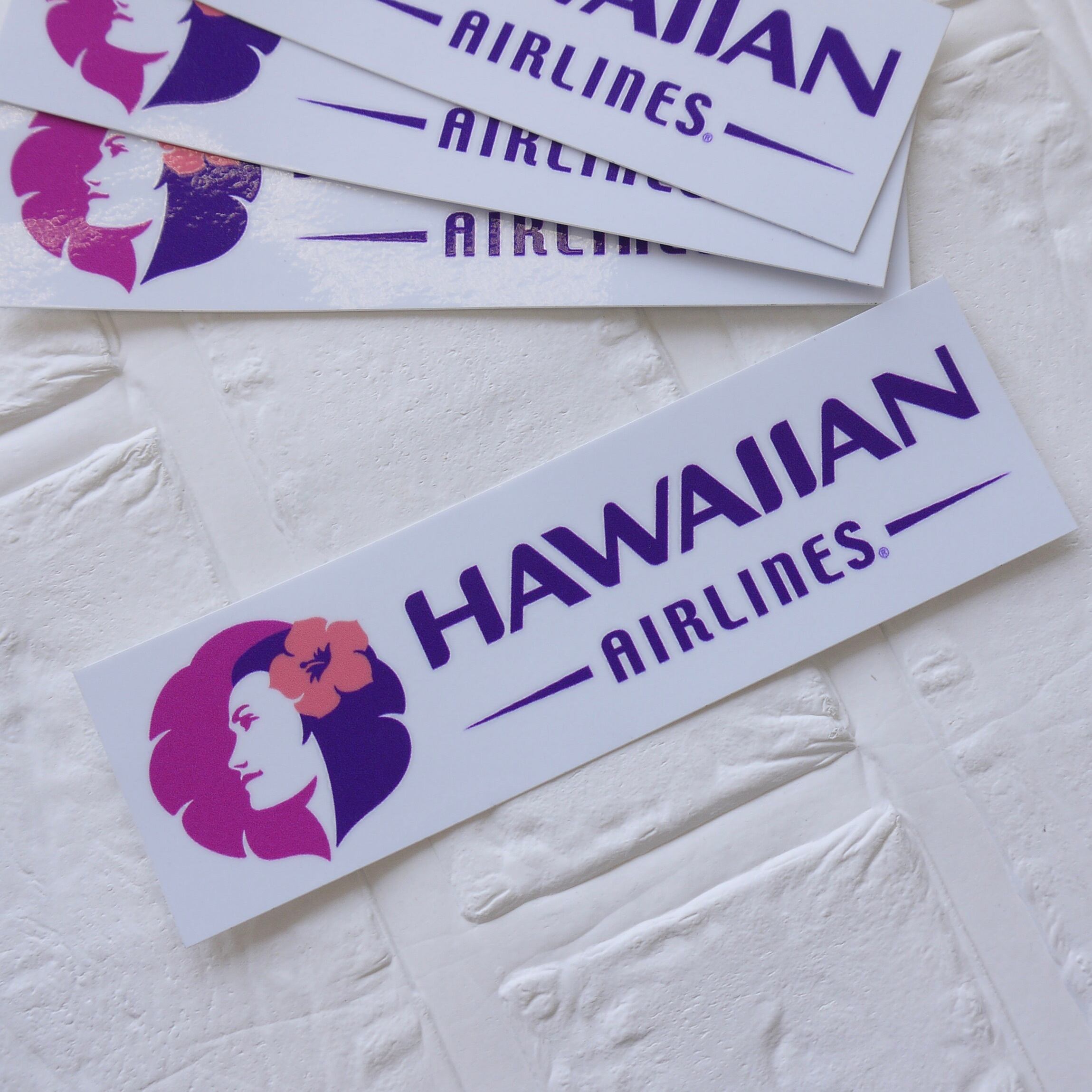 ハワイエアライン ステッカー HAWAII AIRLINE ステッカー ハワイアン航空 シール ロゴ<横長>