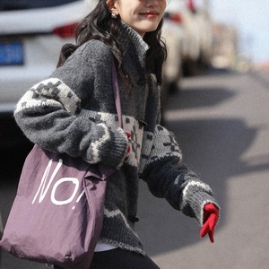 button-up knit coat　J00164