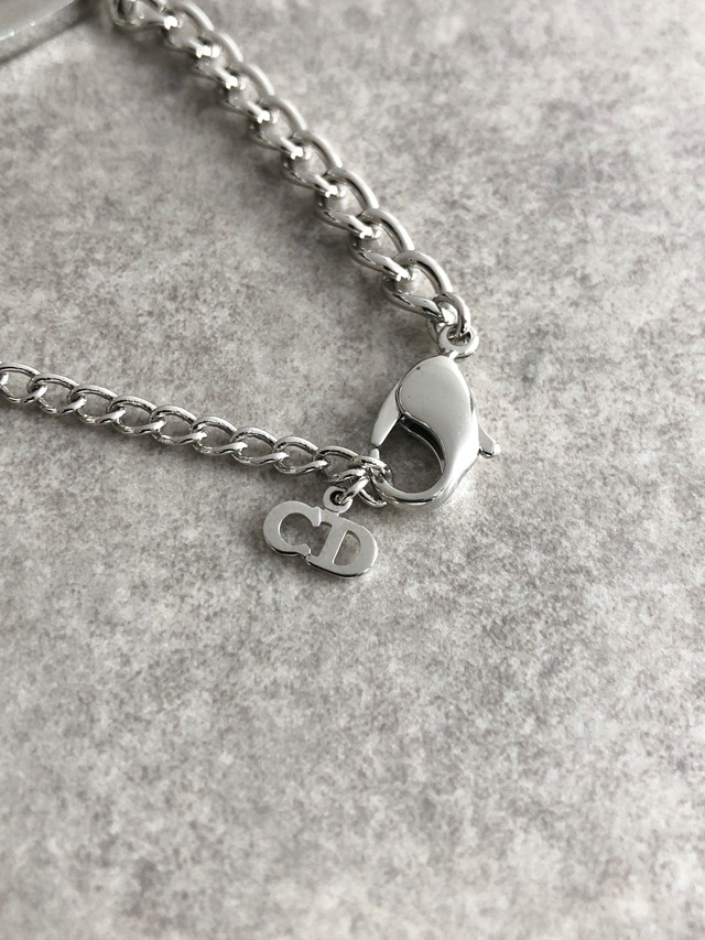 Christian Dior クリスチャン ディオール ブレスレット シルバー ロゴプレート vintage ヴィンテージ オールド cevvhs