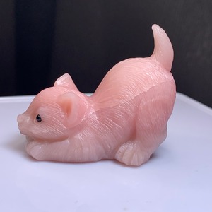 16.ピンクオパール猫・インテリア(訳)