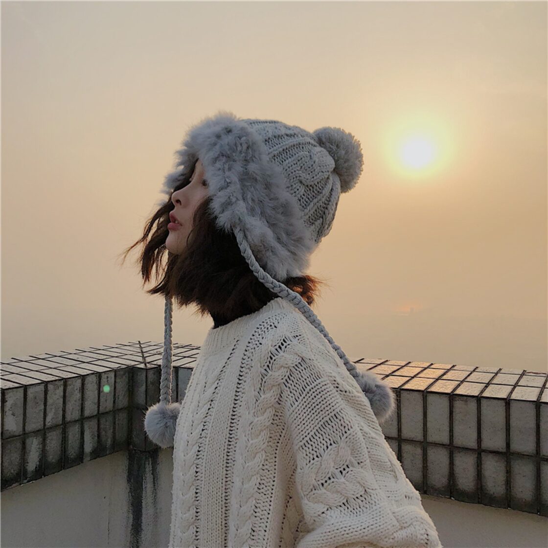 極美品】BODYSONG ためん チェスターコート 千鳥柄 MOON社 フリーサイズ