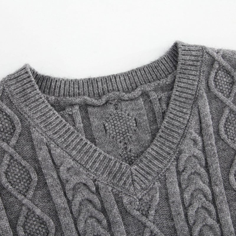 ノースリーブケーブルニットワンピース ◇3col 201562 | きれいめ