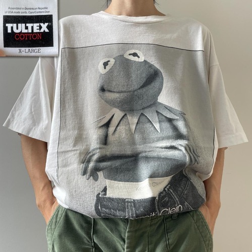 GF799 Tシャツ 90s カルバンクライン カーミット パロディ 広告