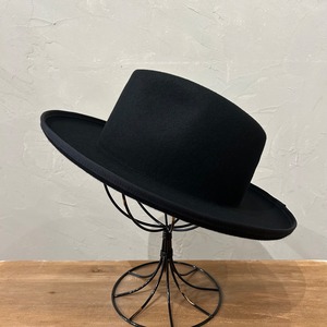 BRUH WOOL FLAT BRIM FEDORA HAT
