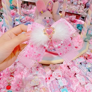 【F7】62-126ファーヘアクリップ