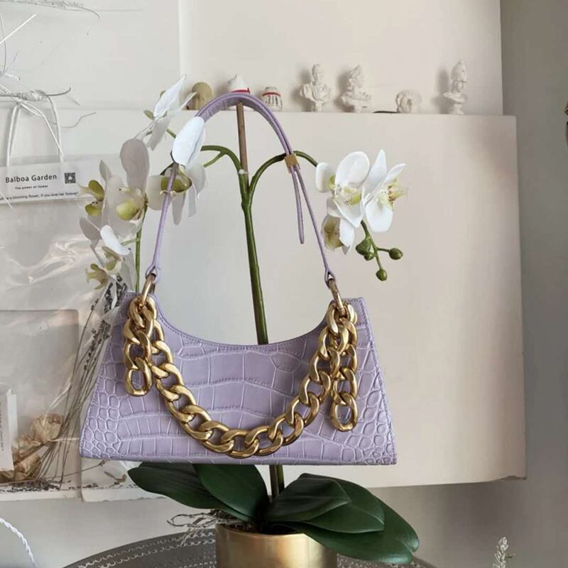 スモールバッグ女性バッグ2020新しいタイドネットレッドファッションクロコダイルパターンショルダーバッグバージョンワイルドチェーン脇バッグ Tiancai_Wing_Bag2418275