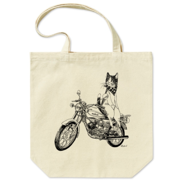 【受注生産】バイク乗りのねこ　Tote bag