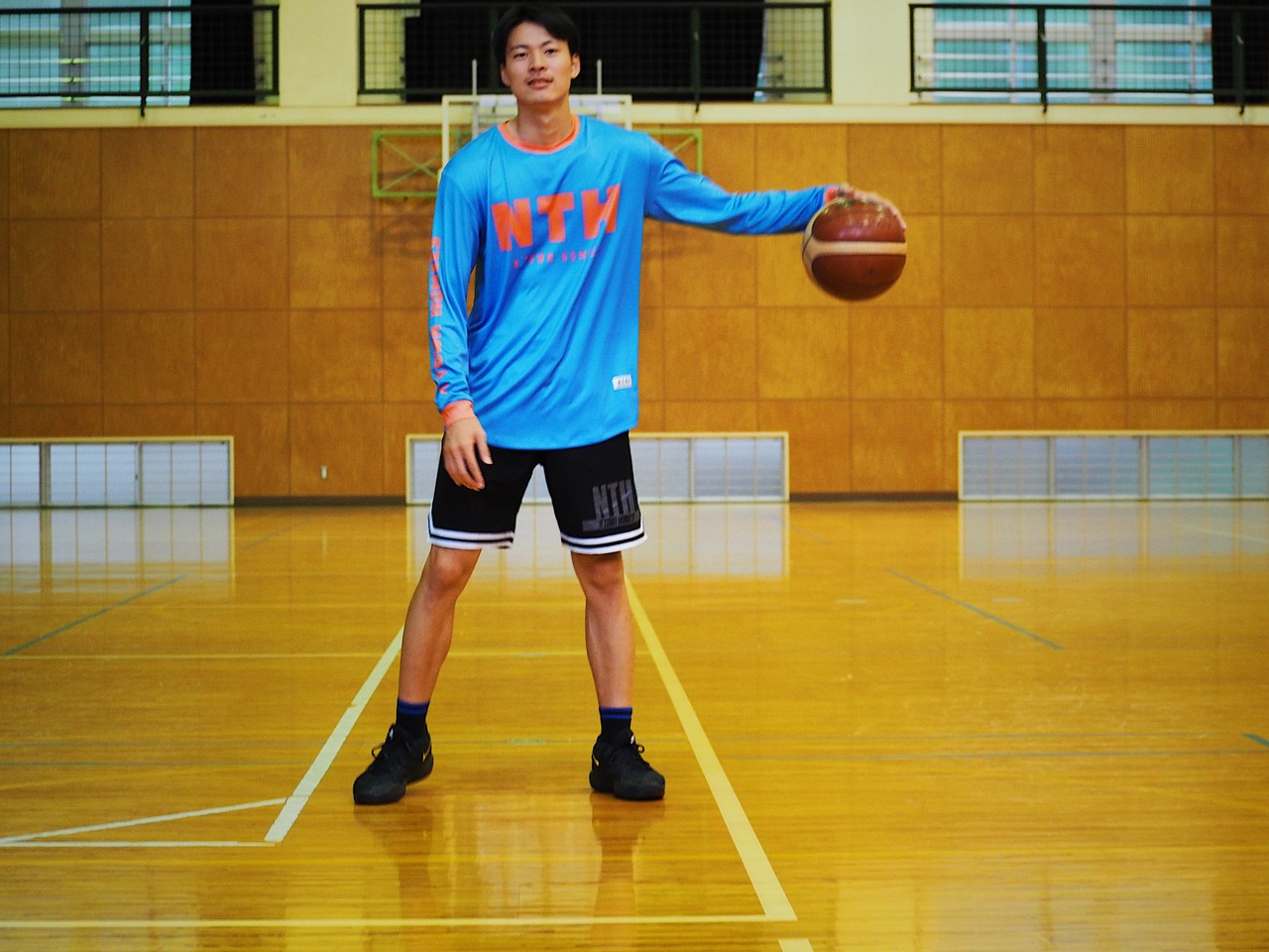 “NEW NTHLONGTEE” colour Blue×Orenge - 4