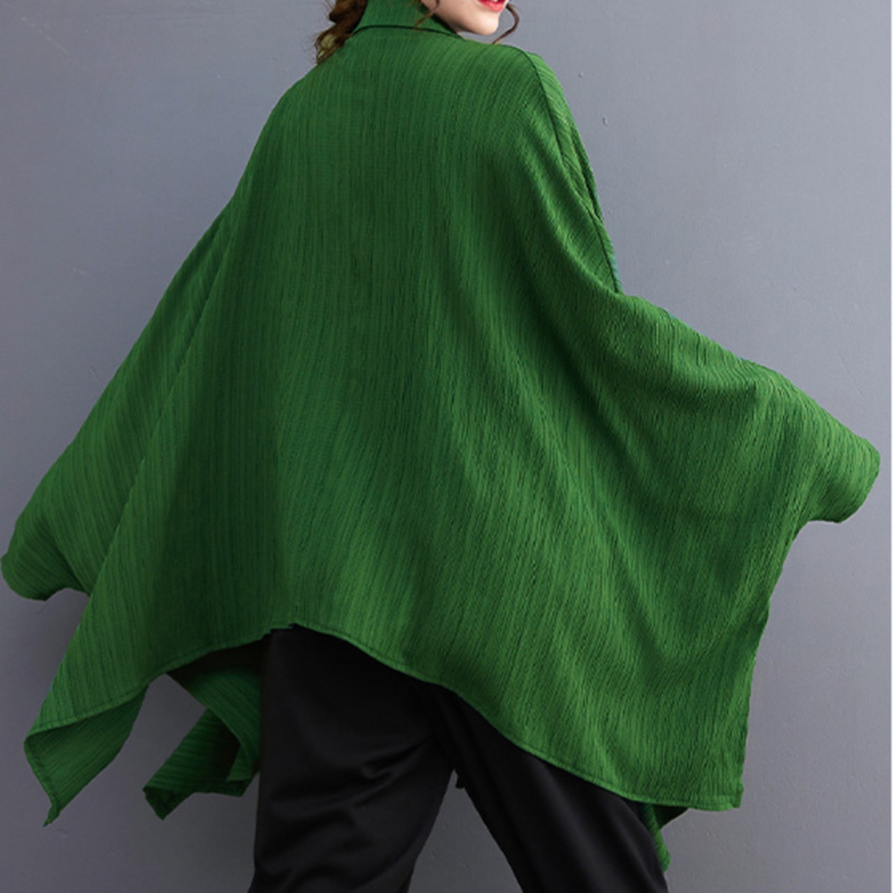 Batwing Sleeve Shirt / バットウィング スリーブ コウモリ袖 シャツ