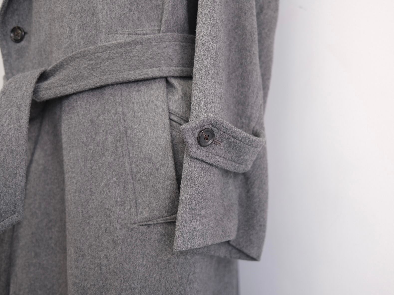 ジャケット・アウター ULTERIOR CASHMERE BEAVER OVER COAT ULTERIOR”PURE CASHMERE BEAVER OVER COAT GREY” | Lapel online store