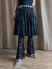 MADE IN U.S.A. black corset dress-4754-6