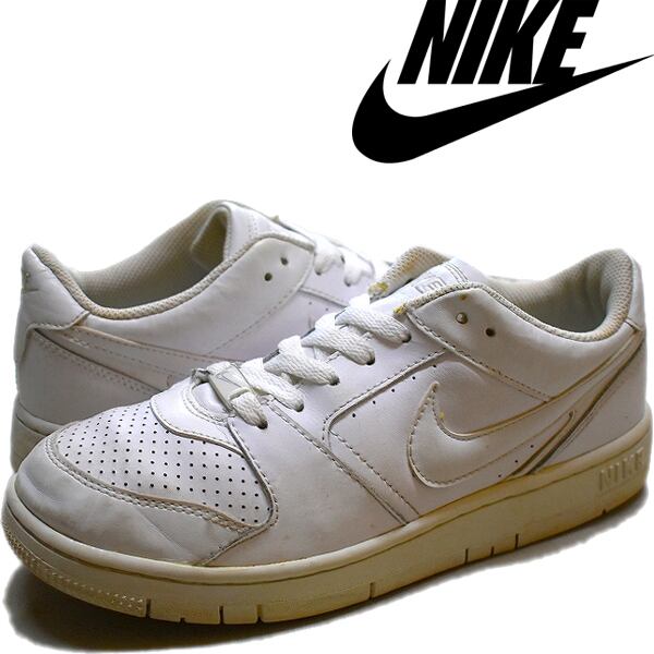 1点物◇ナイキNIKEエアフォース1白レザースニーカーUSA古着 1点物◇ナイキNIKEエアフォース1白レザースニーカーUSA古着