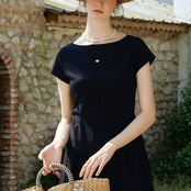 Nœud Noir Back Cut Top F0649