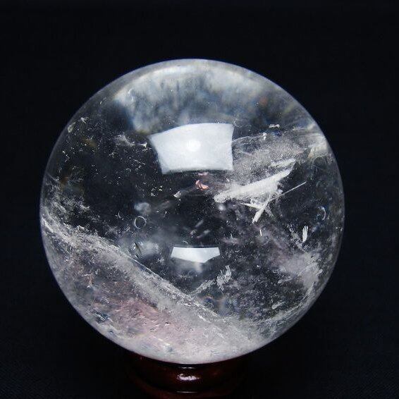 水晶 丸玉 53mm スフィア 置物 水晶玉 一点物 151-9027