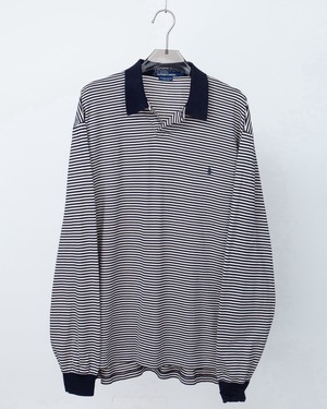 "Polo by Ralph Lauren" pin stripe cotton skipper shirt