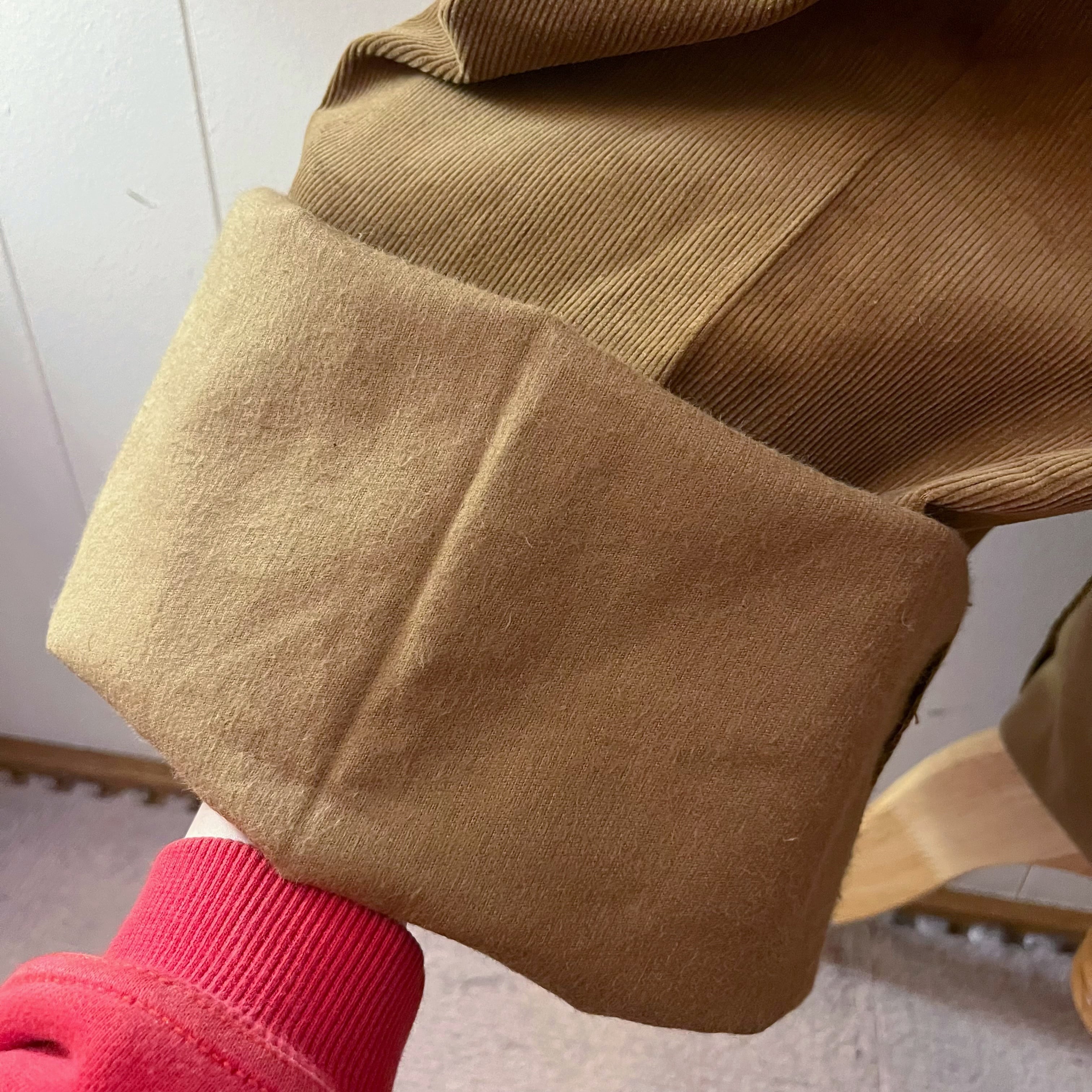 brown corduroy wide pants