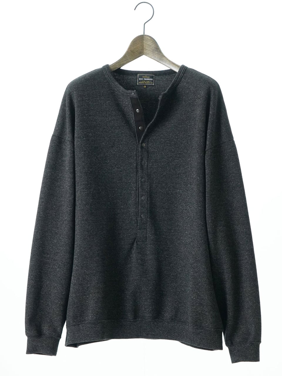 EGO TRIPPING (エゴトリッピング) DEEPFRONT ヘンリーネックカットソー