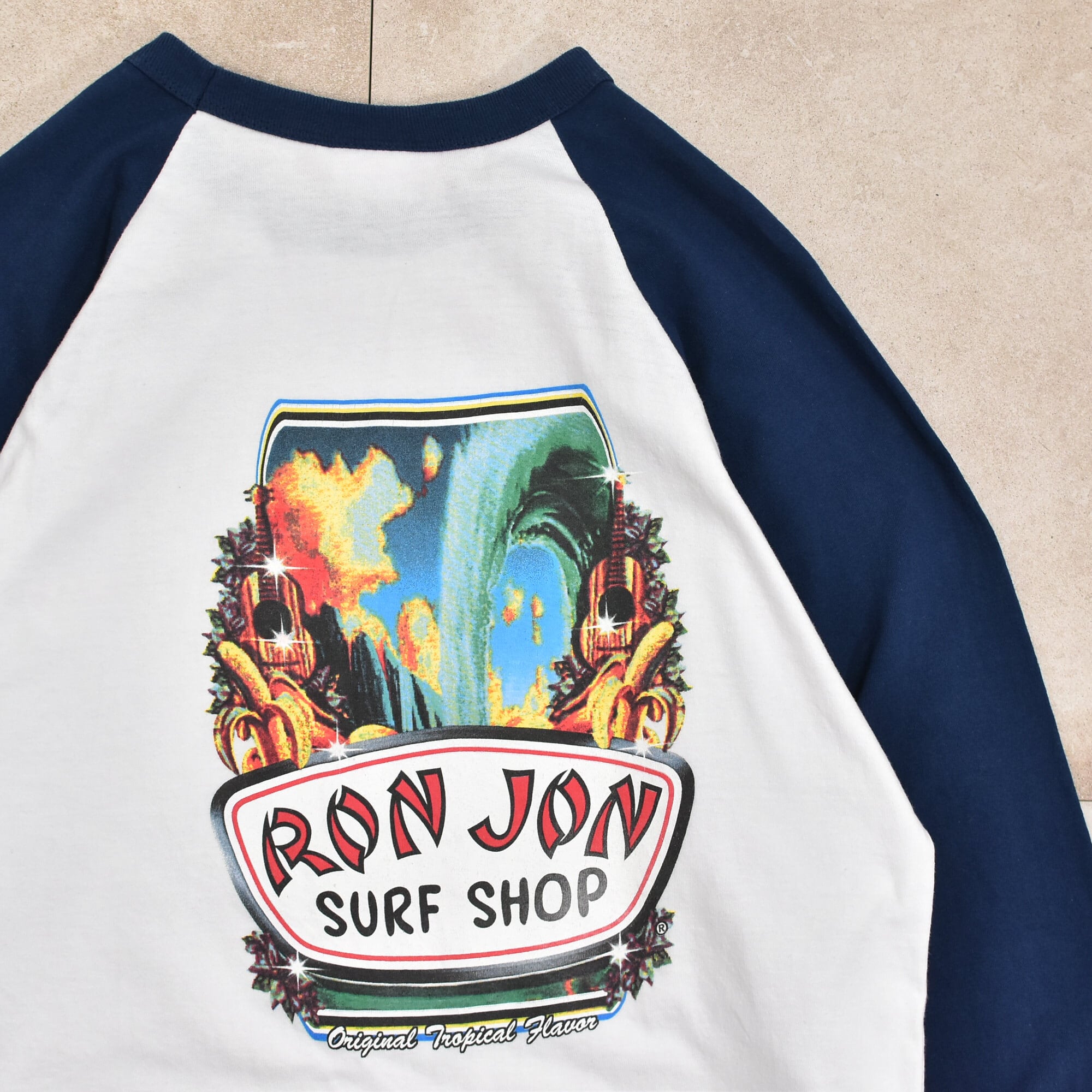 90～00s RON JON SURF SHOP raglan sleeve T-shirt