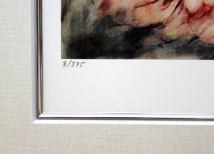 ルイ・イカール「ドリーミング」作品証明書・展示用フック・限定375部エディション付複製画ジークレ