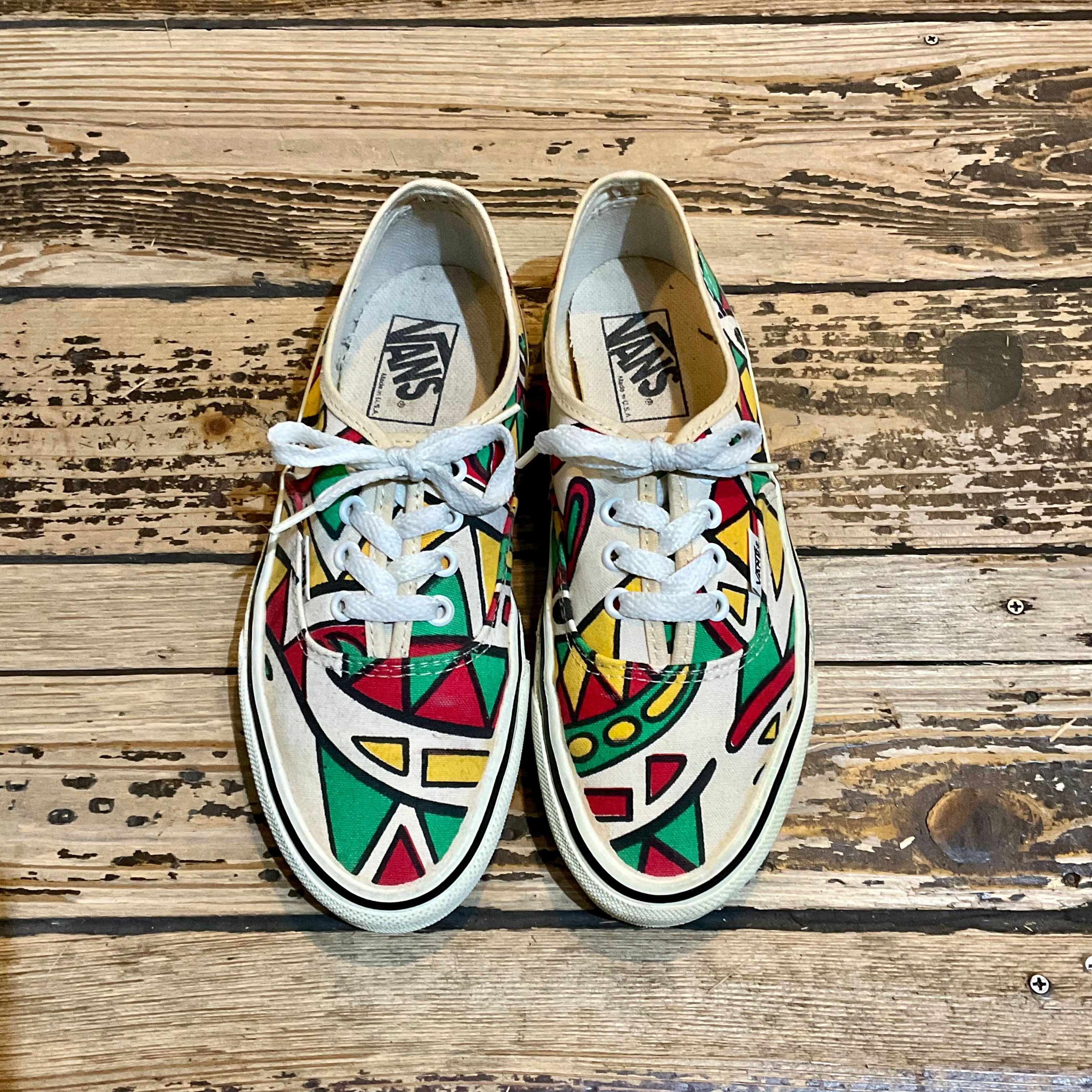 80's VANS Authentic 幾何学柄 USA製 US6 | Desert Snow Chiba 80's VANS Authentic 幾何学柄 USA製 US6 | Desert Snow Chiba