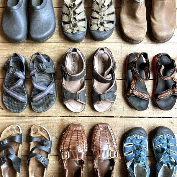 1点物◇テバTEVAストラップ付きサンダル黒スポサン古着