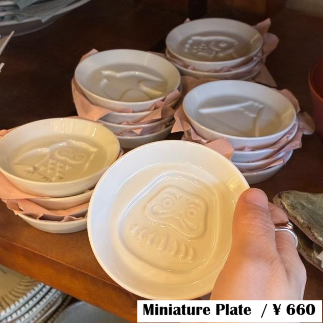 Mino ware soy sauce dish 5type　美濃焼　醤油小皿　全5種　トリ　フクロウ　ダルマ　フジ　タイ　電子レンジ可　食洗機可　TAMAKI　小皿　豆皿　しょうゆ
