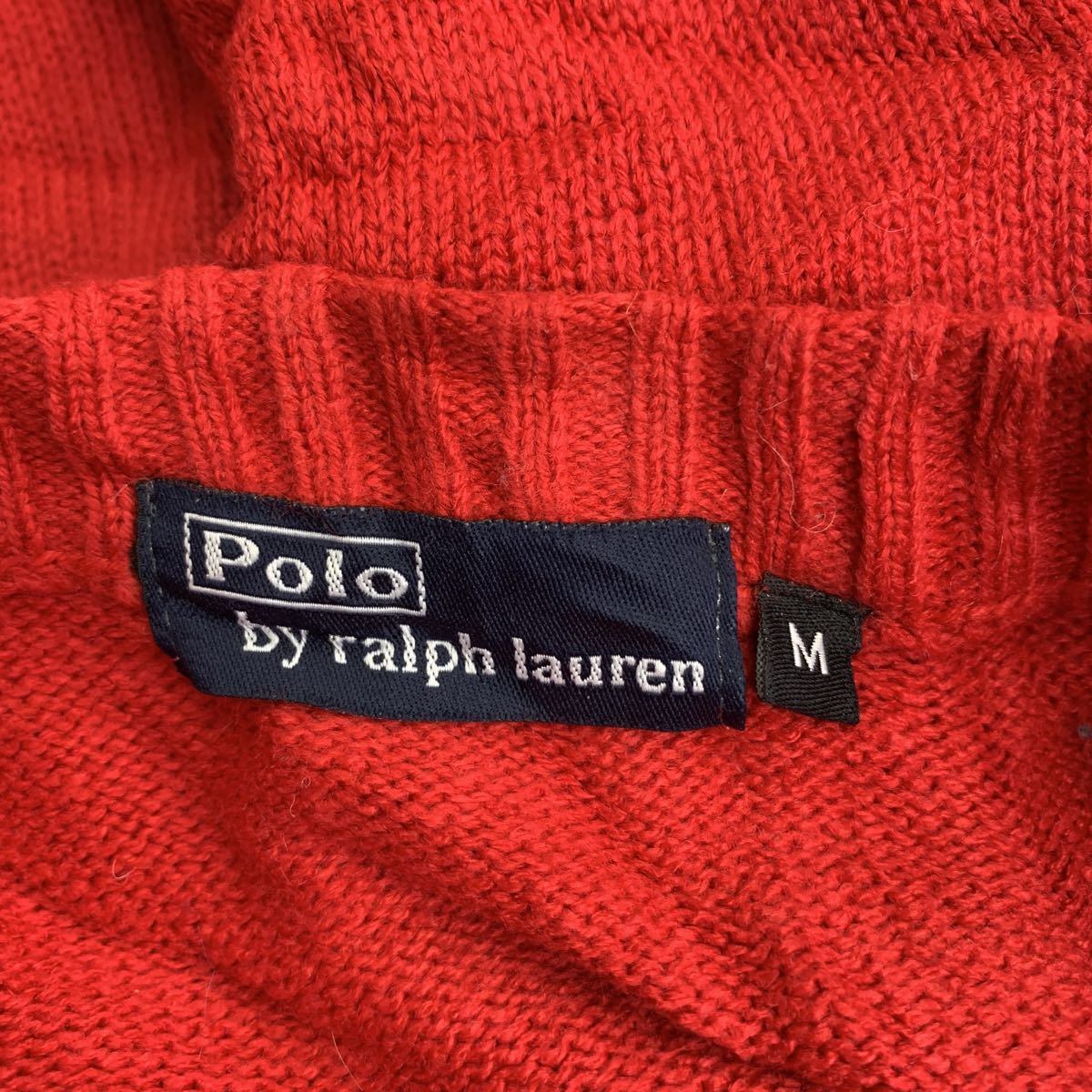 Polo Ralph Lauren ニットセーター Mサイズ ラルフローレン レディース レッド 古着卸 アメリカ仕入 t2201-4460