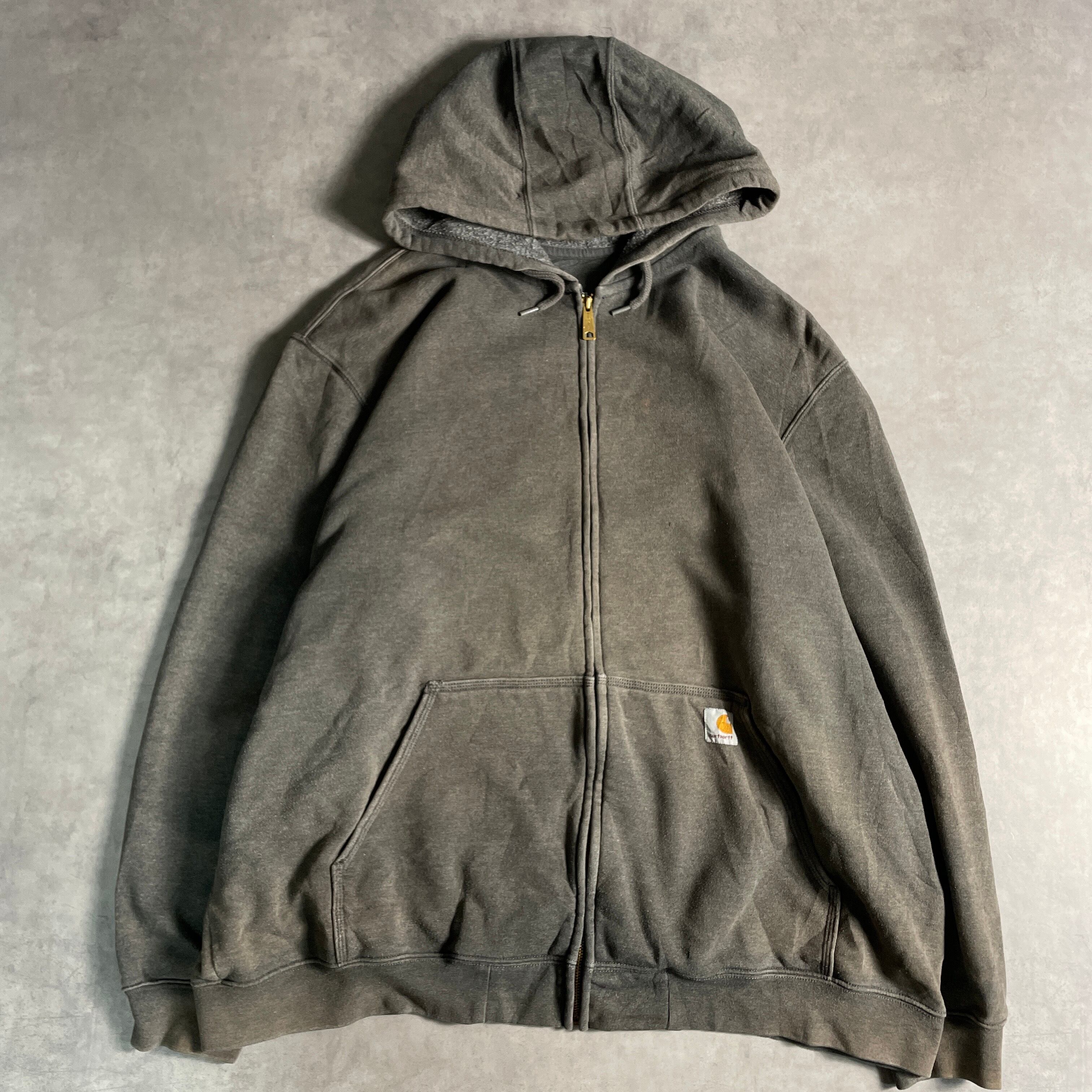 00s Carhartt カーハート ジップパーカー グレー フェード