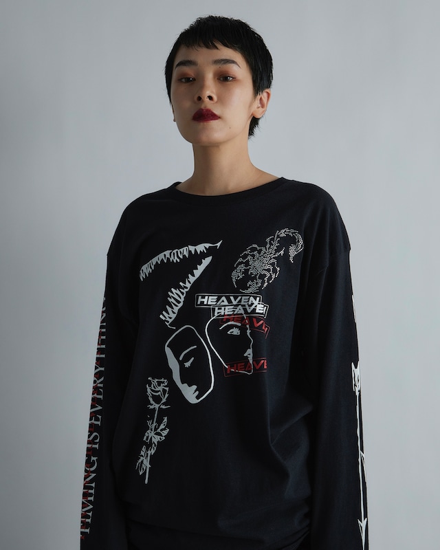 HEAVEN Long Sleeve T(BLACK)