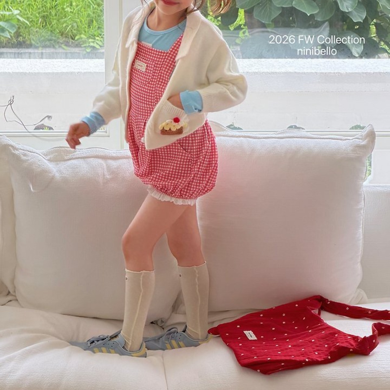 韓国子供服 / ninibello / Pine Pumpkin Romper  / ロンパース *12Ｍ~L*