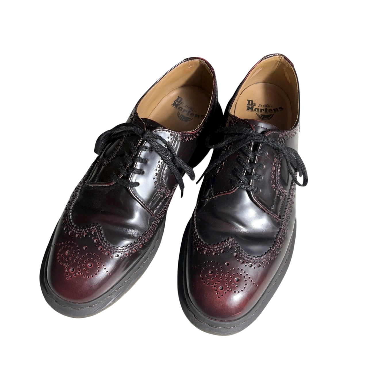 Dr.Martens patent leather wingtip shoes