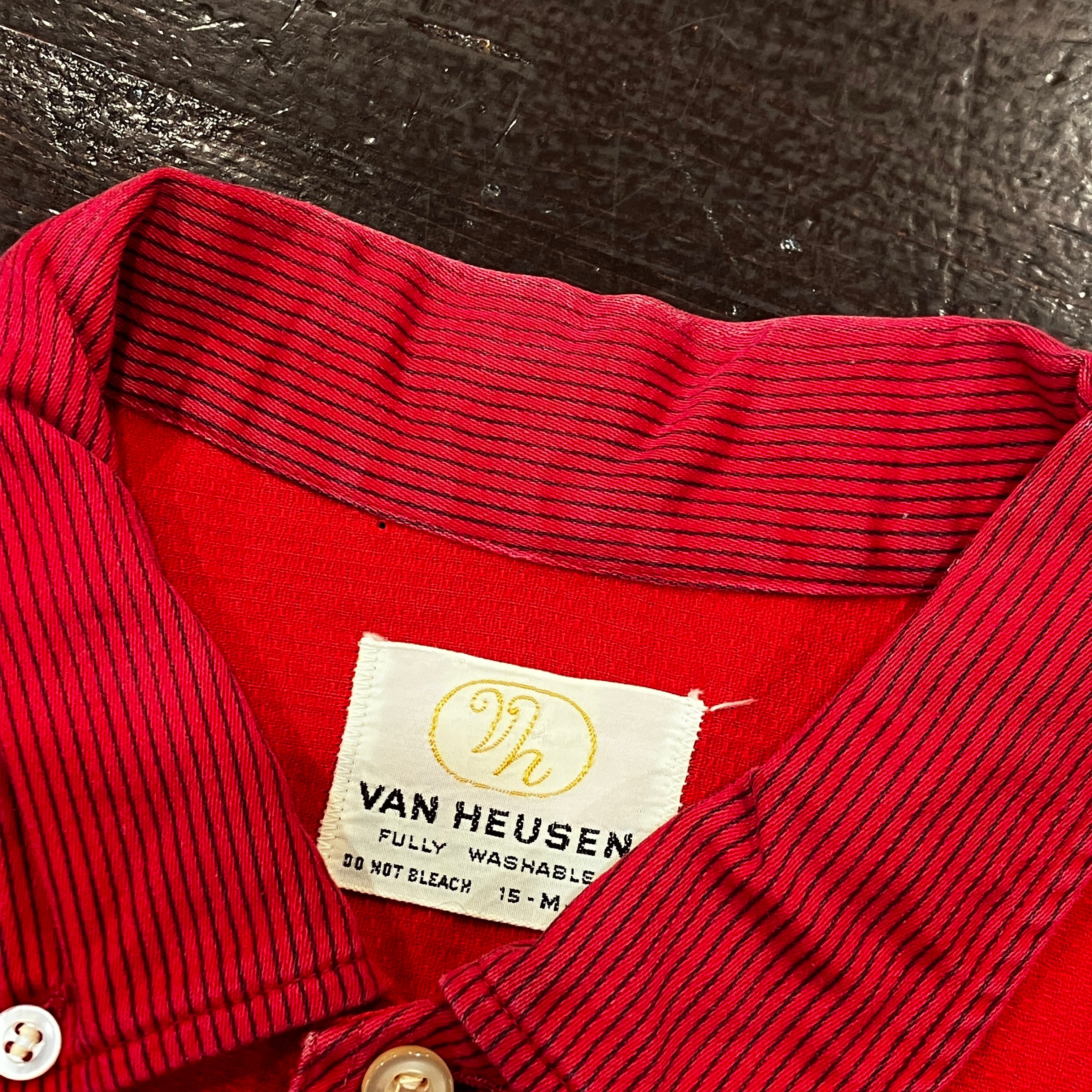 1960'S VAN HEUSEN S/S B.D RED SHIRT | safarionline