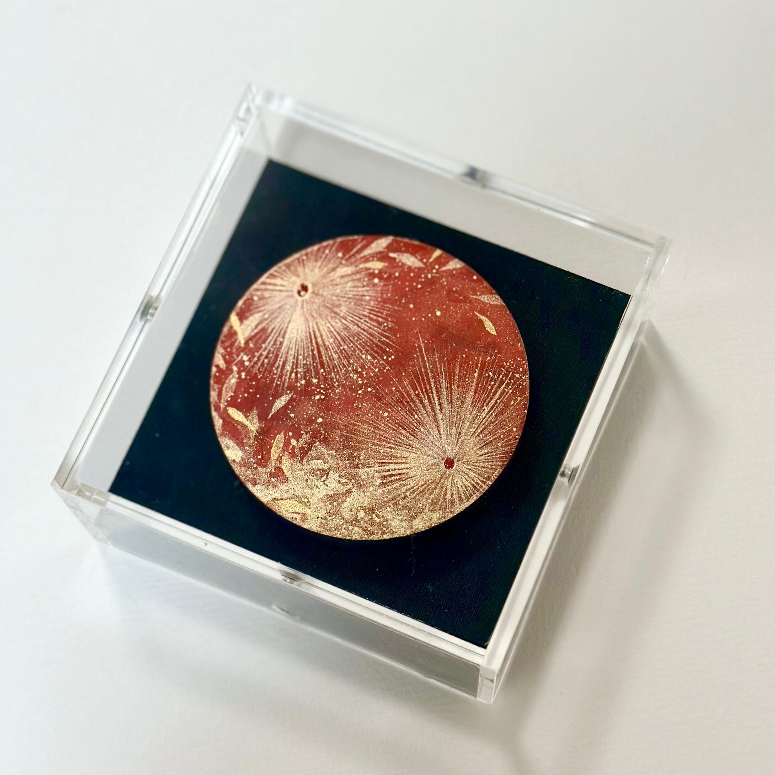 【作品名 「宝石箱」 岩絵の具 日本画 額入り】 Beniko Choji 【作品名 「宝石箱」 岩絵の具 日本画 額入り】