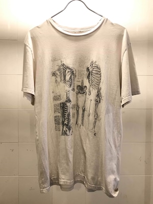 人体模型プリントTシャツ