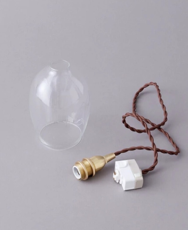 ランプシェード クルジュ／リューズガラス ペンダントライト シェード LED対応 [サイズ: L]