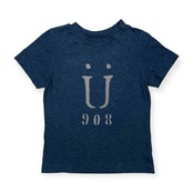 umii 908/45R/45rpm ウミ フォーティーファイブアールピーエム 半袖Tシャツ カットソー サイズ 3 /インディゴ