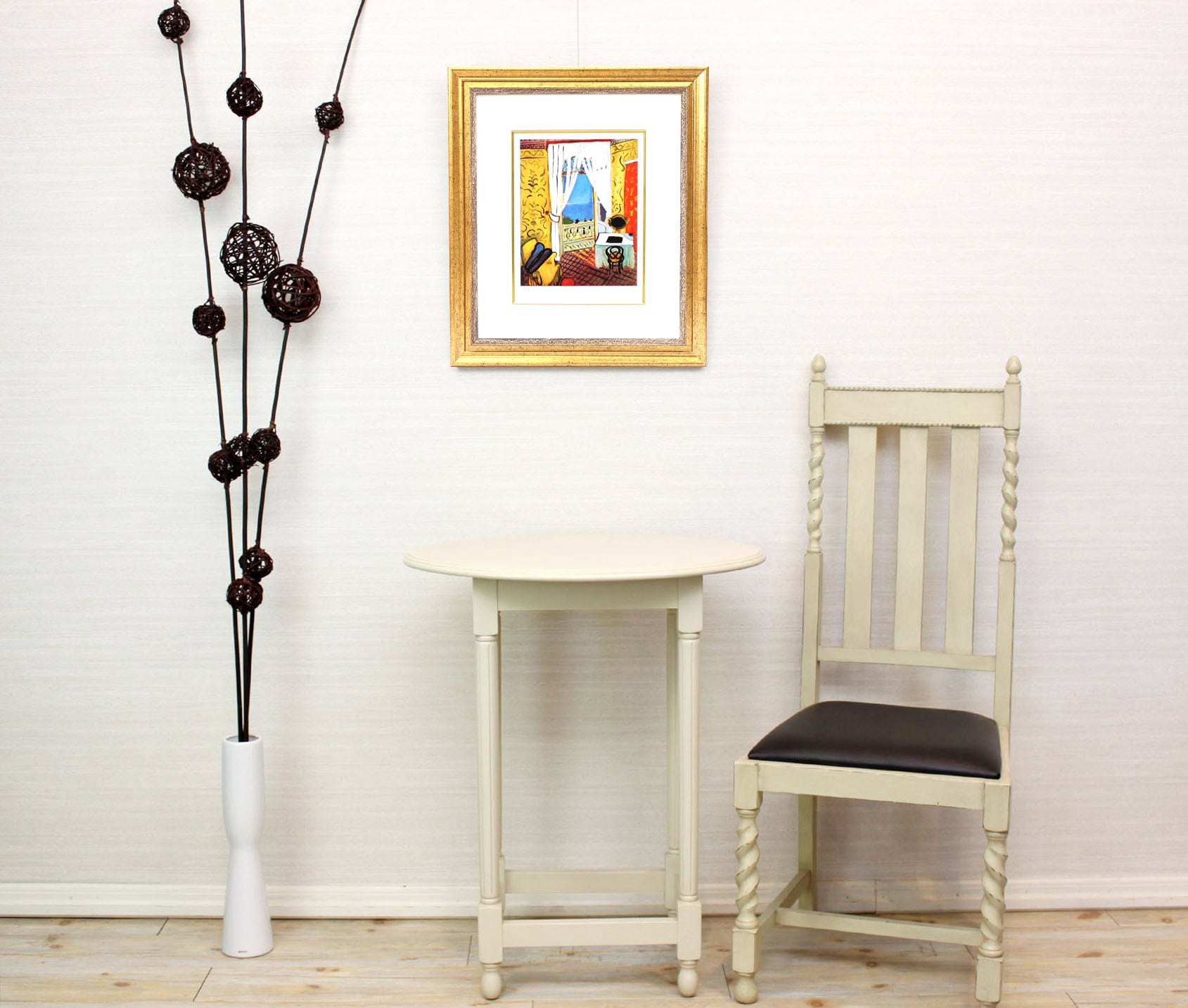 アンリ・マティス、「窓辺のヴァイオリニスト」、希少な画集より アンリ・マティス ポスター Le violoniste la fentre 1918(窓辺