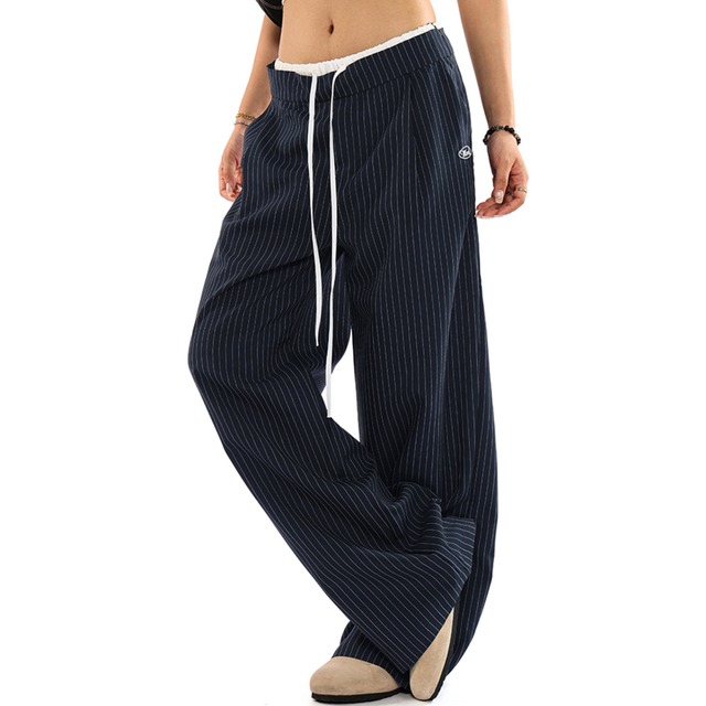 pinstriped cropped pants　ピンストライプクロップドパンツ　J2070