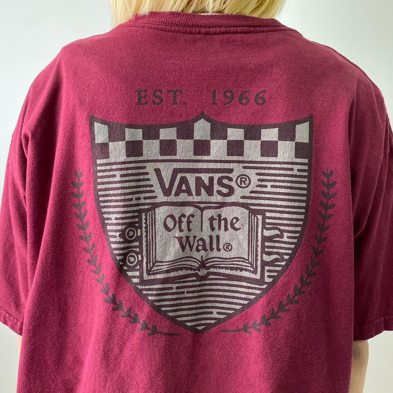 VANS バンズ スケボー スケーター ワンポイントロゴ バックプリント 