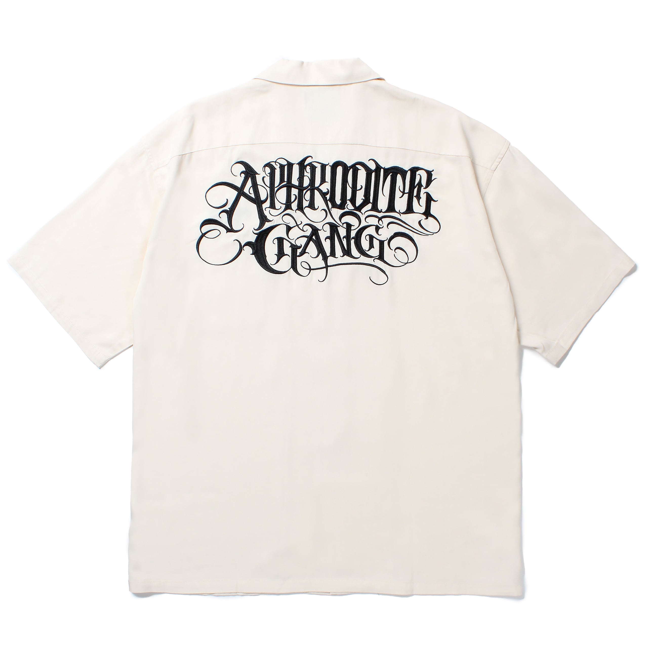 GAKKIN × BUDSPOOL 花罰家紋 CLASSIC LOGO OPEN COLLAR SHIRT GAKKIN × BUDSPOOL 花罰家紋 CLASSIC LOGO OPEN COLLAR SHIRT